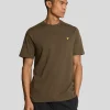 Lyle & Scott Grundlegendes | T-shirts<Einfarbiges T-Shirt Olive
