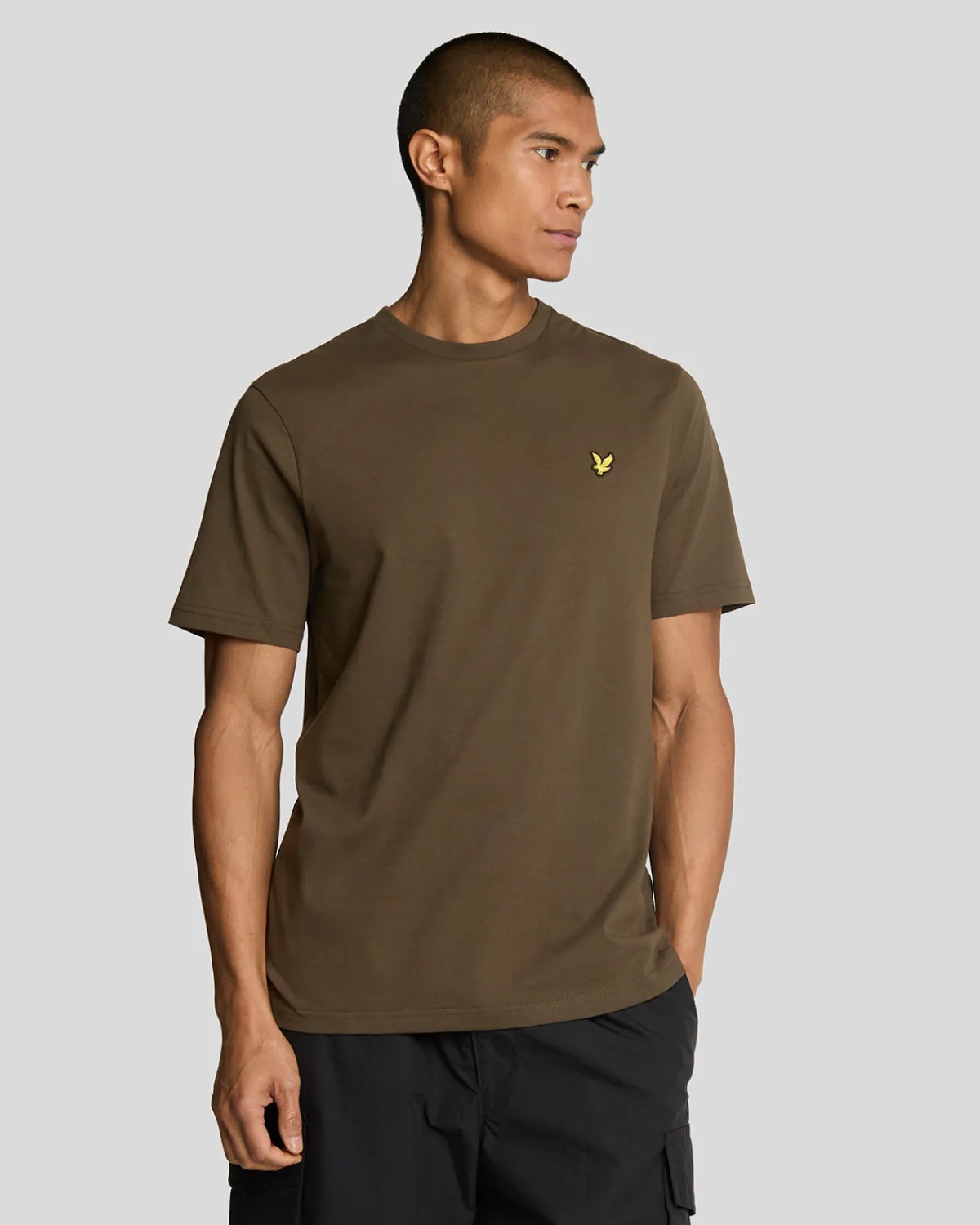 einfarbiges_tshirt_0-12.webp Lyle & Scott Grundlegendes | T-shirts<Einfarbiges T-Shirt Olive