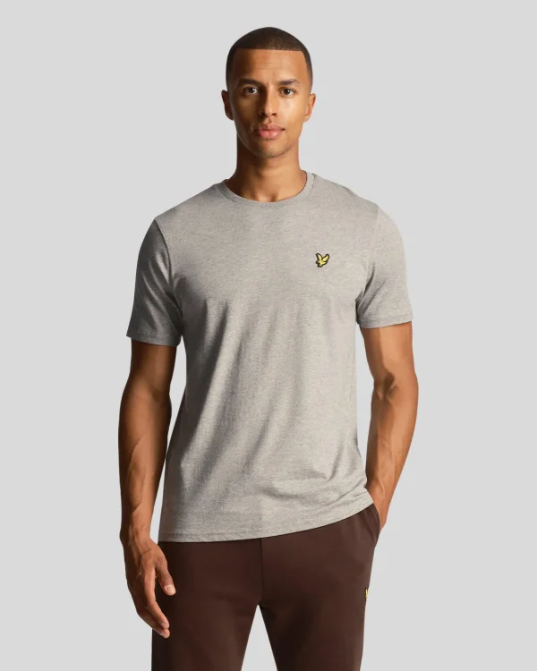 Lyle & Scott Grundlegendes | T-shirts<Einfarbiges T-Shirt MidGreyMargel