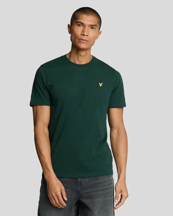 Lyle & Scott Grundlegendes | T-shirts<Einfarbiges T-Shirt Dunkelgrün