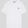 Lyle & Scott Groß & Groß | Übergrößen<Einfarbiges T-Shirt Weiss