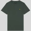 Lyle & Scott Groß & Groß | Übergrößen<Einfarbiges T-Shirt DeepGreen
