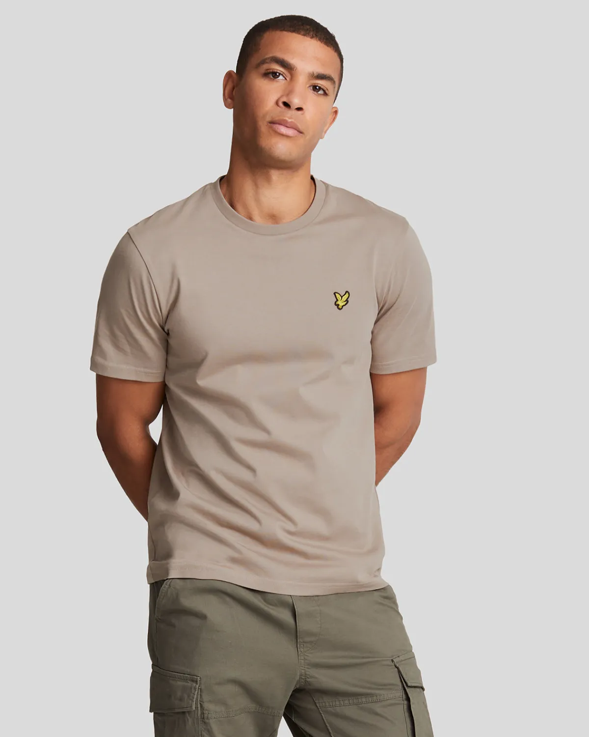 einfarbiges_tshirt_0-33.webp Lyle & Scott T-shirts<Einfarbiges T-Shirt HeritageTaupe