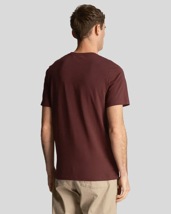 Lyle & Scott Grundlegendes | T-shirts<Einfarbiges T-Shirt Burgund