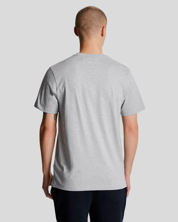 Lyle & Scott Grundlegendes | T-shirts<Einfarbiges T-Shirt HellgraueMergel