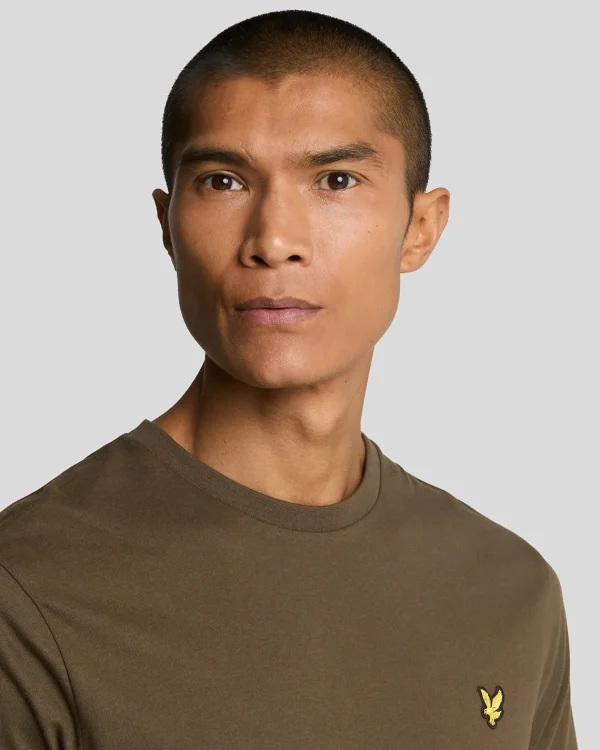 Lyle & Scott Grundlegendes | T-shirts<Einfarbiges T-Shirt Olive