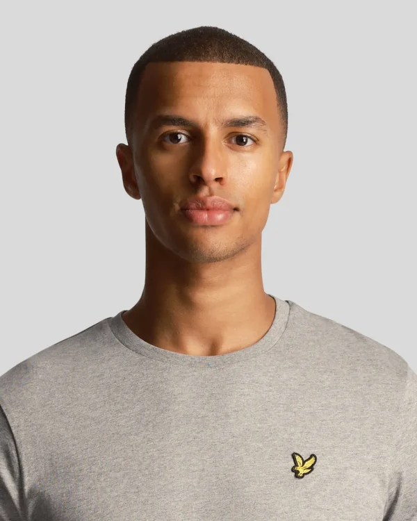 Lyle & Scott Grundlegendes | T-shirts<Einfarbiges T-Shirt MidGreyMargel