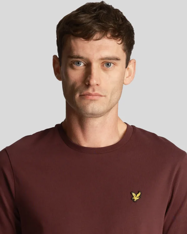 Lyle & Scott Grundlegendes | T-shirts<Einfarbiges T-Shirt Burgund