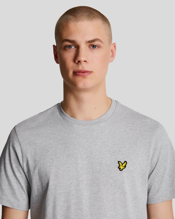 Lyle & Scott Grundlegendes | T-shirts<Einfarbiges T-Shirt HellgraueMergel