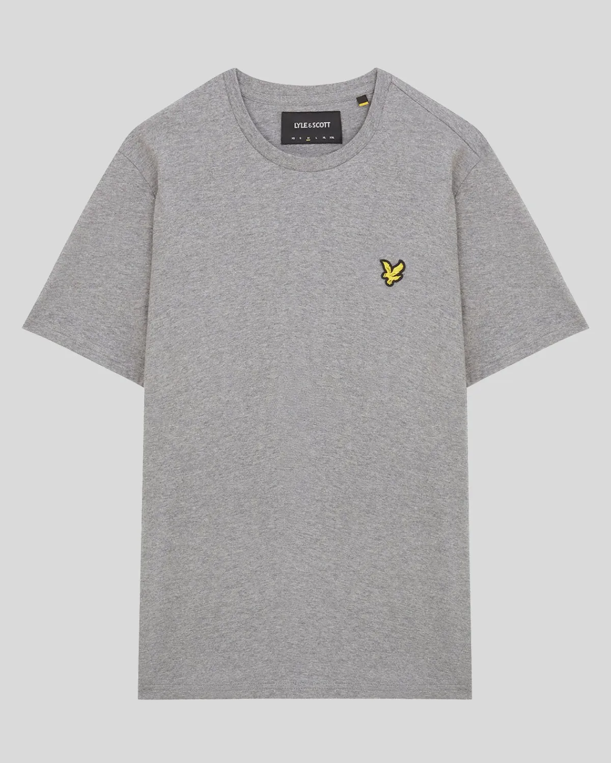 einfarbiges_tshirt_4-13.webp Lyle & Scott Grundlegendes | T-shirts<Einfarbiges T-Shirt MidGreyMargel