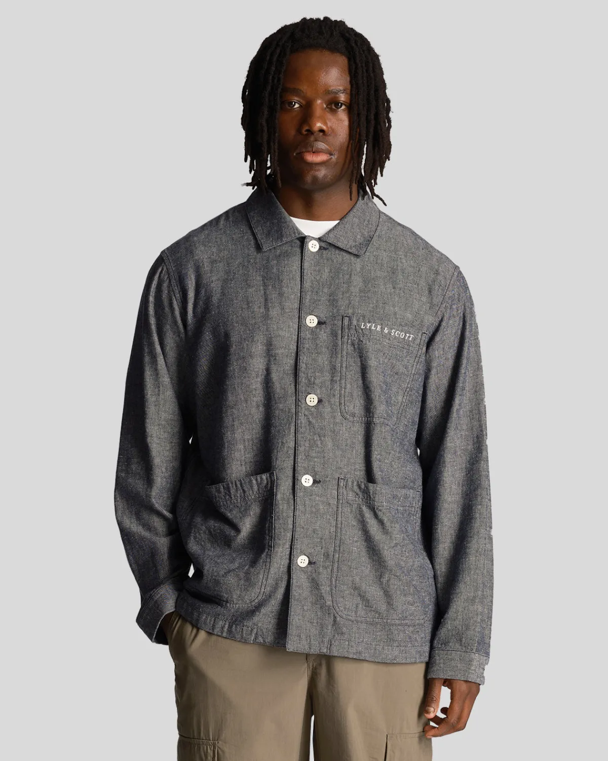 flachs_berhemd_0.webp Lyle & Scott Drehbuchsticke<Flachs Überhemd DunkleMarine