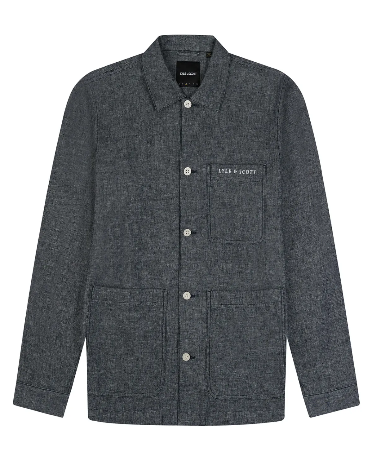 flachs_berhemd_4.webp Lyle & Scott Drehbuchsticke<Flachs Überhemd DunkleMarine