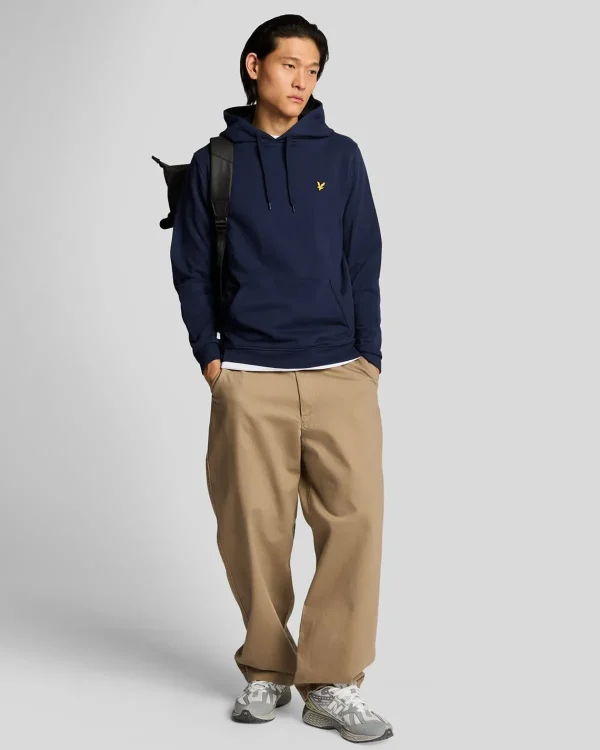 Lyle & Scott Kapuzenpullover<Flagge Druck Pullover Hoodie Marine