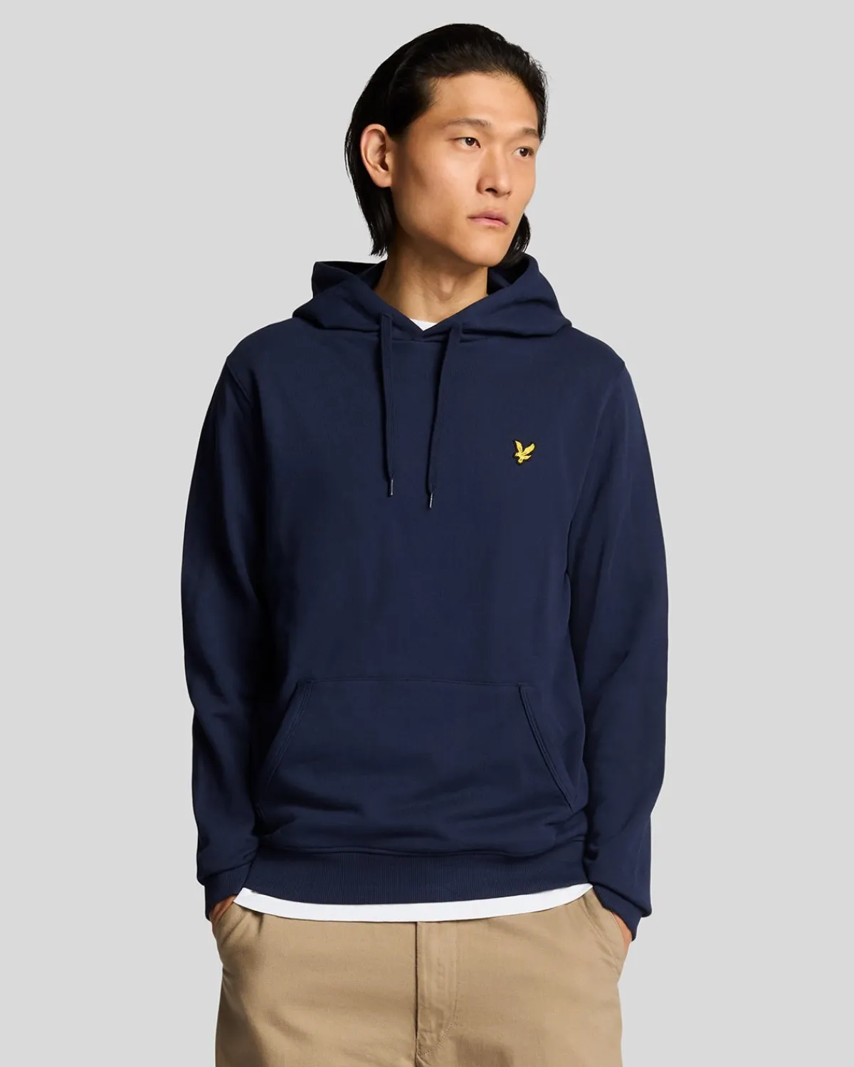 flagge_druck_pullover_hoodie_2.webp Lyle & Scott Kapuzenpullover<Flagge Druck Pullover Hoodie Marine