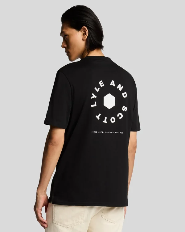 Lyle & Scott Vermächtnis | T-shirts<Fußballrad Grafik T-Shirt JetBlack