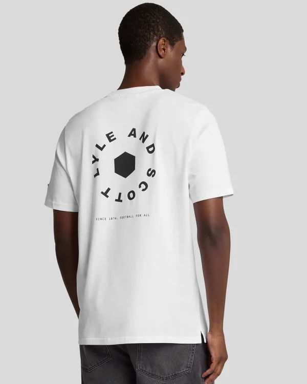 Lyle & Scott Vermächtnis | T-shirts<Fußballrad Grafik T-Shirt White