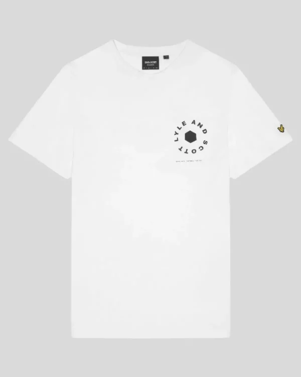 Lyle & Scott Vermächtnis | T-shirts<Fußballrad Grafik T-Shirt White