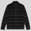 Lyle & Scott Groß & Groß | Übergrößen<Gebürstetes Tartan Überhemd Plus JetBlack