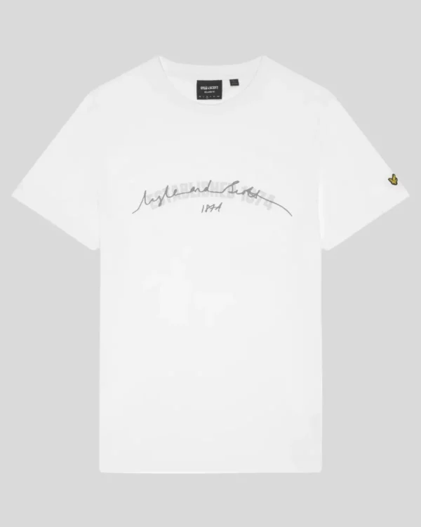 Lyle & Scott Vermächtnis | T-shirts<Gegründet 1874 Grafik T-Shirt White