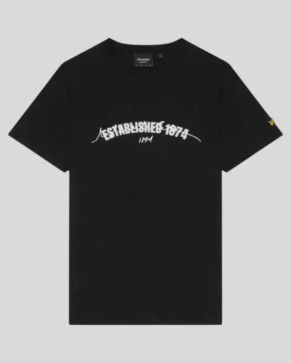 Lyle & Scott Vermächtnis | T-shirts<Gegründet 1874 Grafik T-Shirt JetBlack