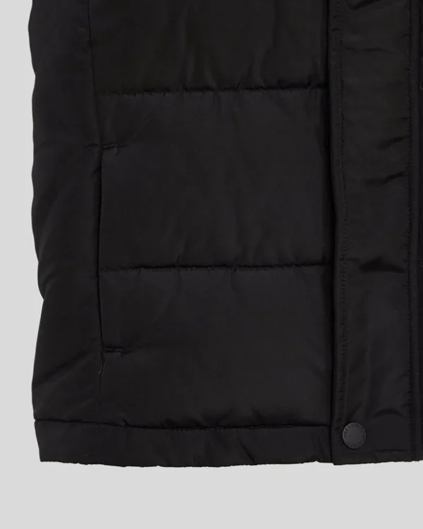 Lyle & Scott Kinder Mäntel & Jacken<Gepolsterte Kapuzenweste für Kinder JetBlack