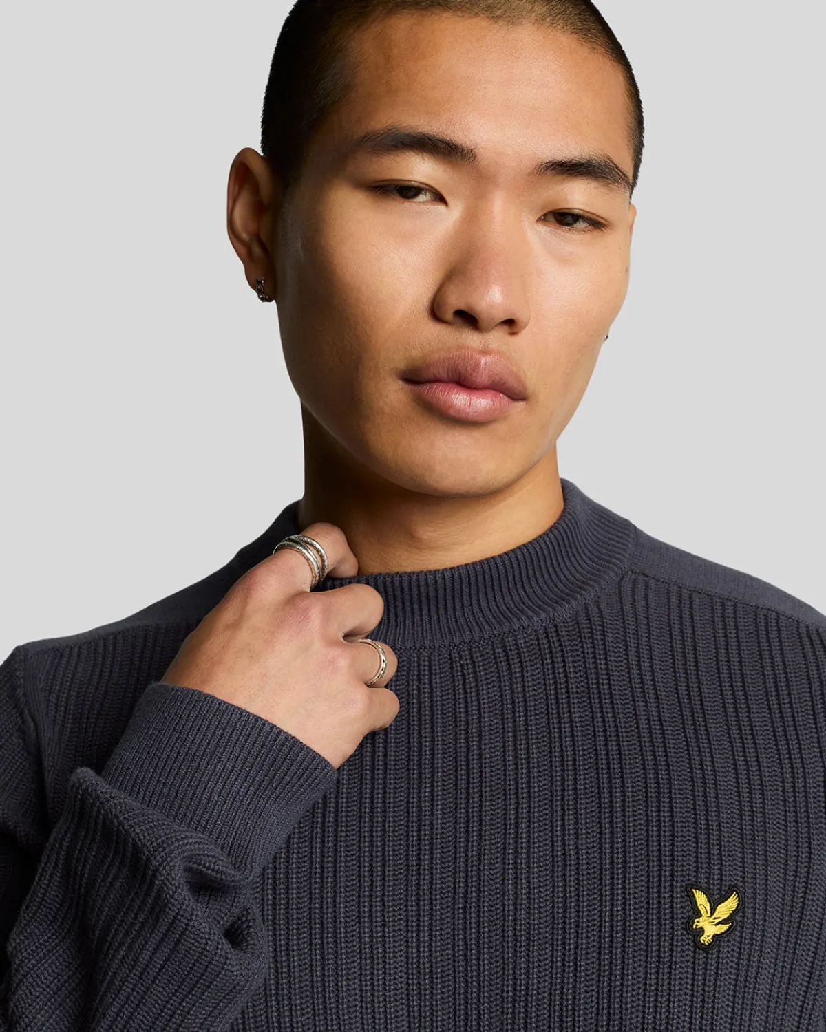 gerippter_pullover_mit_rundhalsausschnitt_3.webp Lyle & Scott Pullover & Strickwaren<Gerippter Pullover mit Rundhalsausschnitt NavyNight