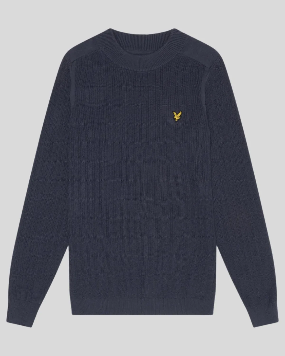 gerippter_pullover_mit_rundhalsausschnitt_4.webp Lyle & Scott Pullover & Strickwaren<Gerippter Pullover mit Rundhalsausschnitt NavyNight