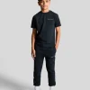 Lyle & Scott Kinder Unterseiten<Gestickter Kinder-Jogger mit Skript DunkleMarine