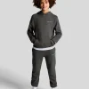 Lyle & Scott Kinder Unterseiten<Gestickter Kinder-Jogger mit Skript Gunmetal