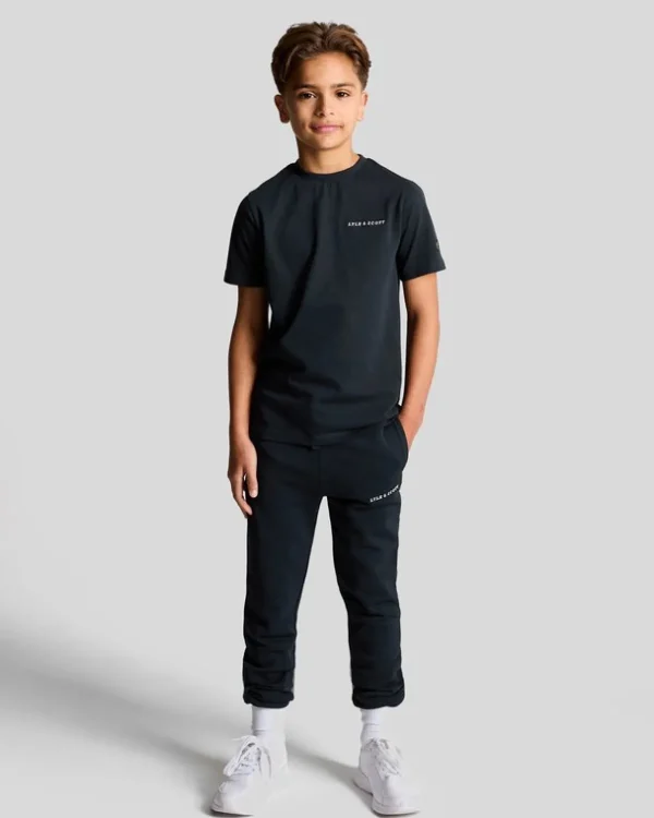 Lyle & Scott Kinder Unterseiten<Gestickter Kinder-Jogger mit Skript DunkleMarine