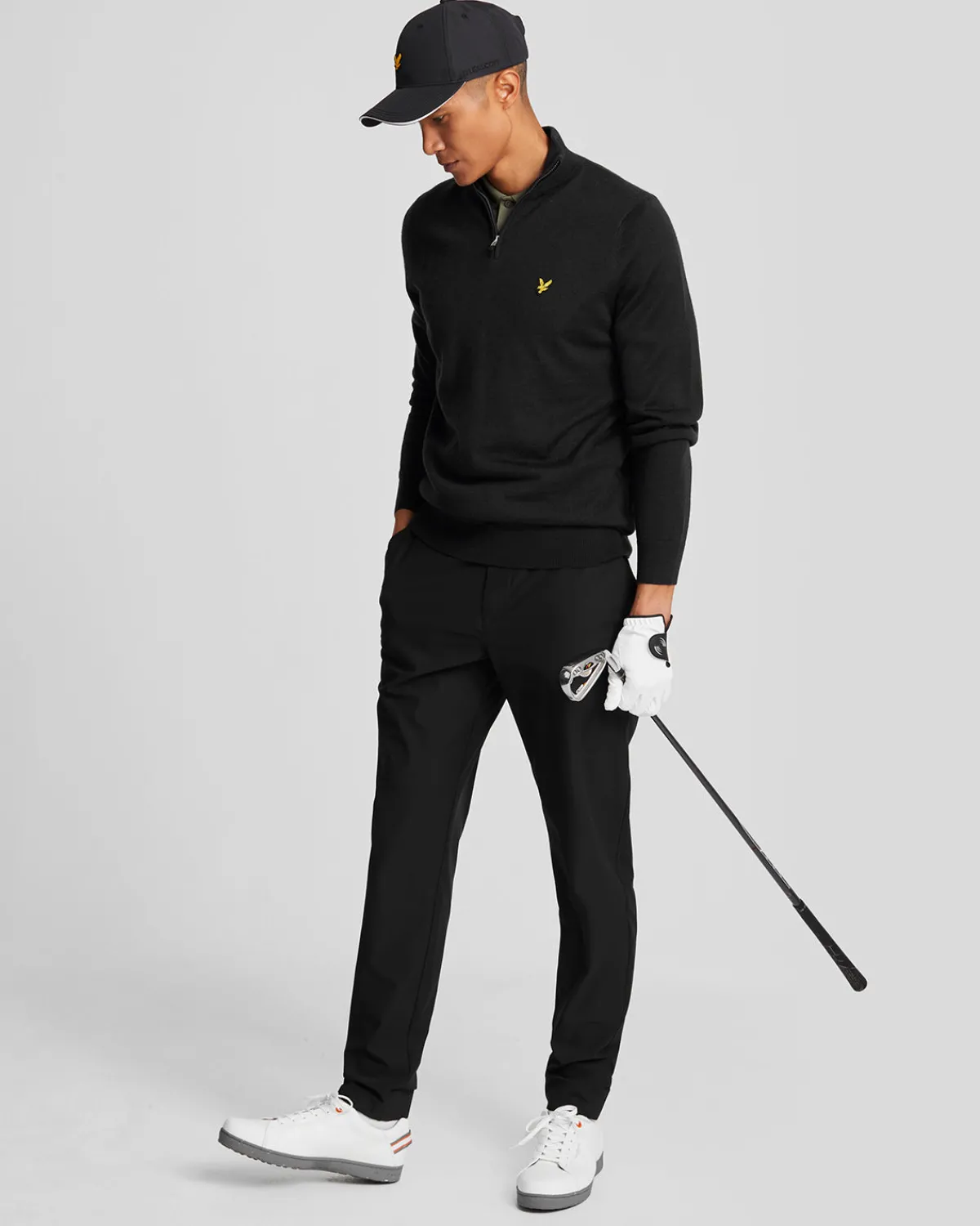 golf__zip_merino_pullover_1-3.webp Lyle & Scott Golf | Pullover & Strickwaren<Golf 1/4 Zip Merino Pullover JetBlack