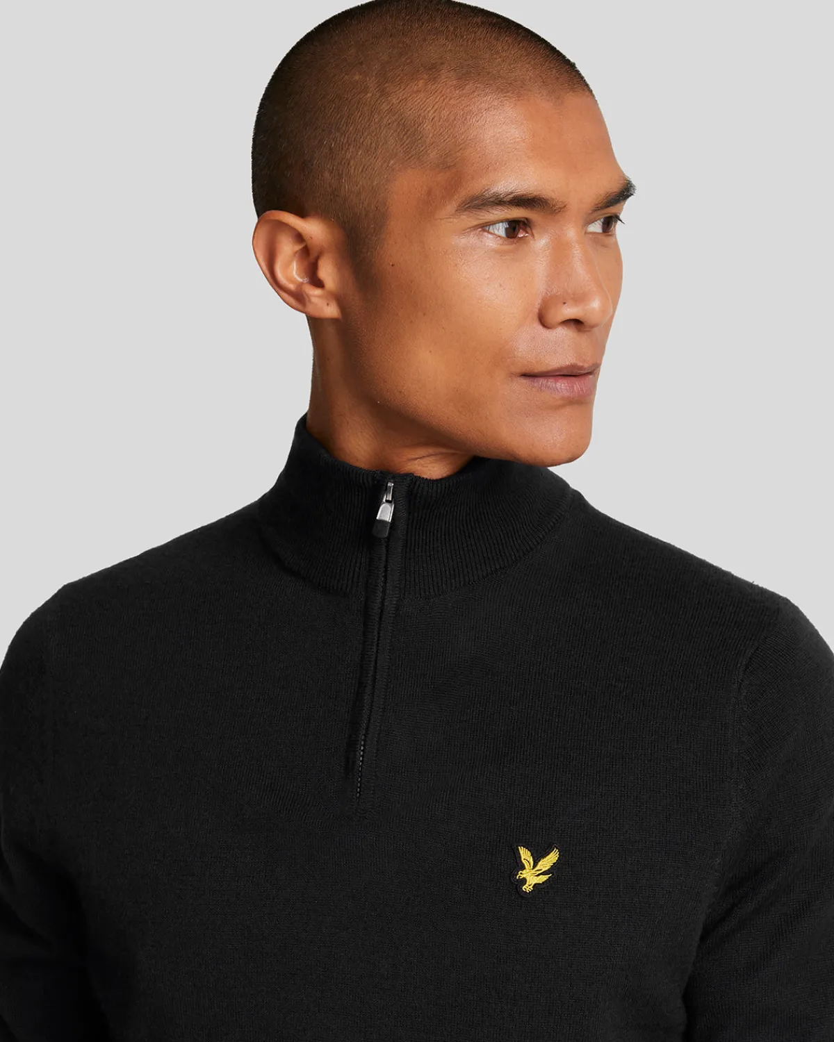 golf__zip_merino_pullover_3-3.webp Lyle & Scott Golf | Pullover & Strickwaren<Golf 1/4 Zip Merino Pullover JetBlack