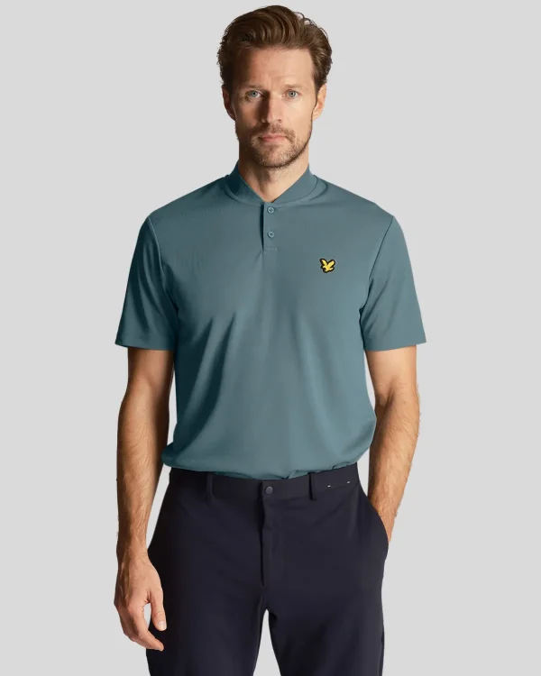 Lyle & Scott Golf | Polohemden<Golf Bomber Polohemd mit Kragen Eisenblau