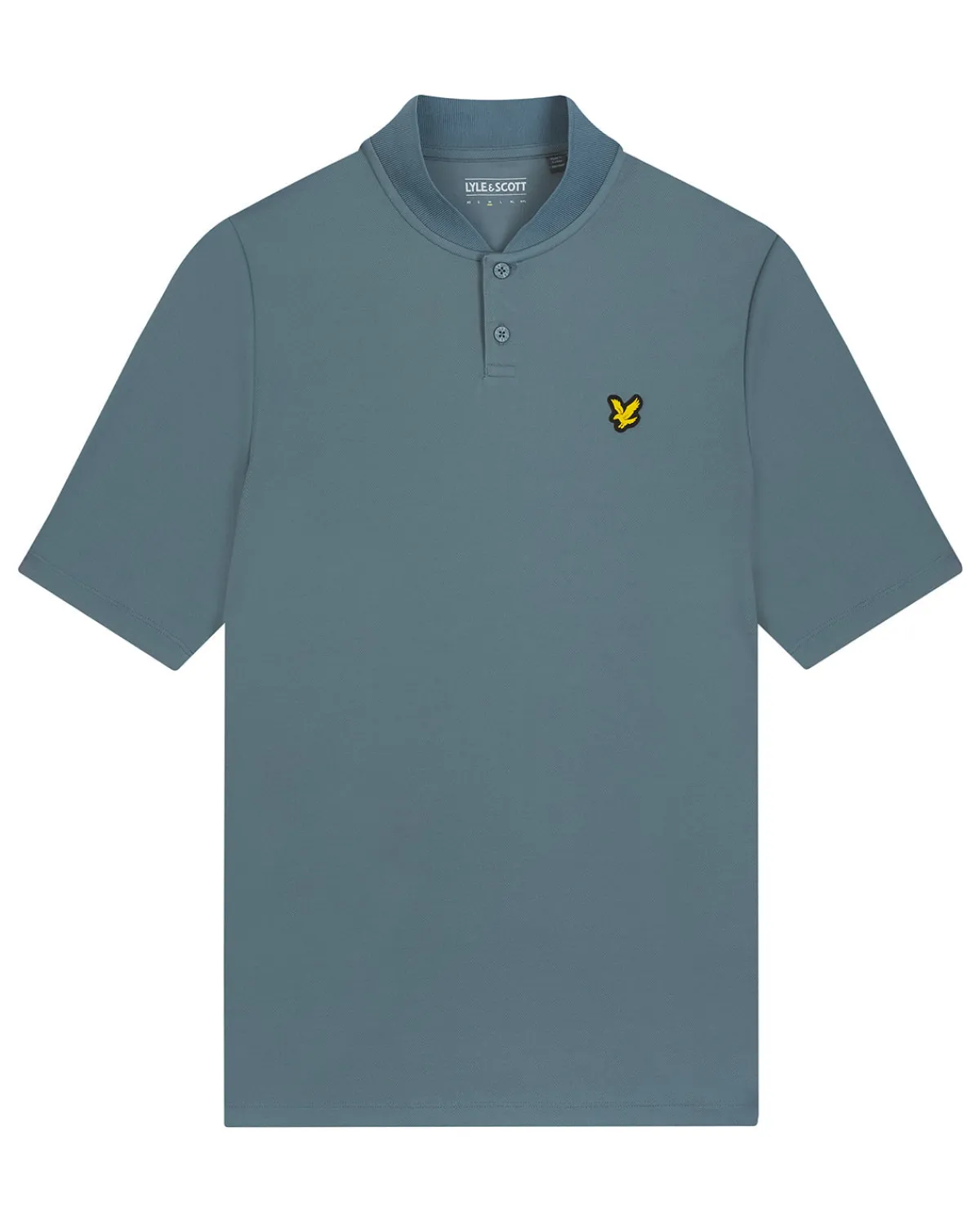 golf_bomber_polohemd_mit_kragen_4.webp Lyle & Scott Golf | Polohemden<Golf Bomber Polohemd mit Kragen Eisenblau