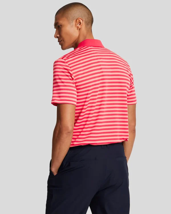 Lyle & Scott Golf | Polohemden<Golf Breitstreifen-Poloshirt BirdieRed/RedBud