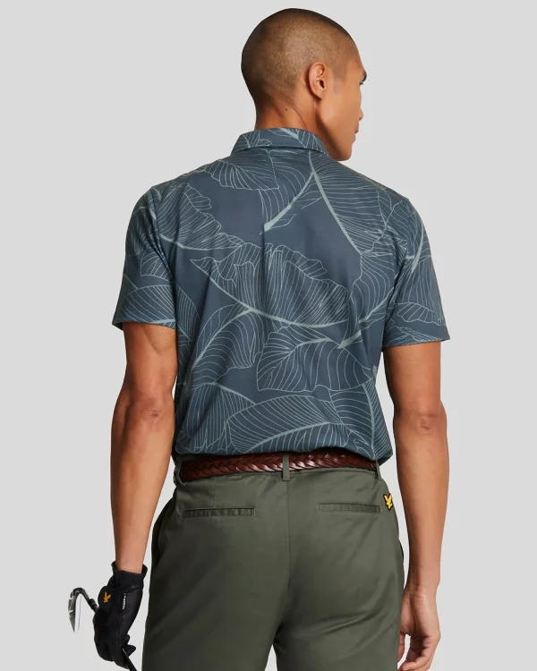 Lyle & Scott Golf | Polohemden<Golf Floral Polohemd DarkNavy