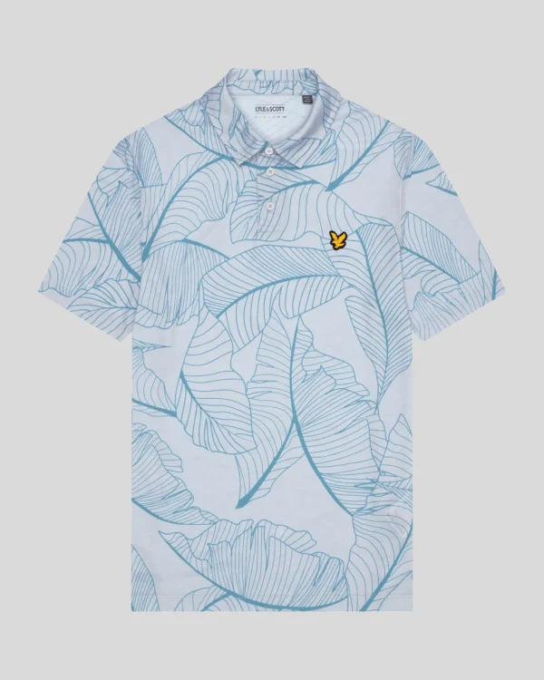 Lyle & Scott Golf | Polohemden<Golf Floral Polohemd Pebble