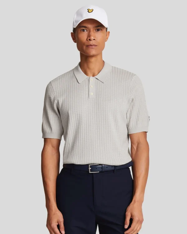 Lyle & Scott Golf | Polohemden<Golf Gestricktes Gitter Poloshirt Pebble