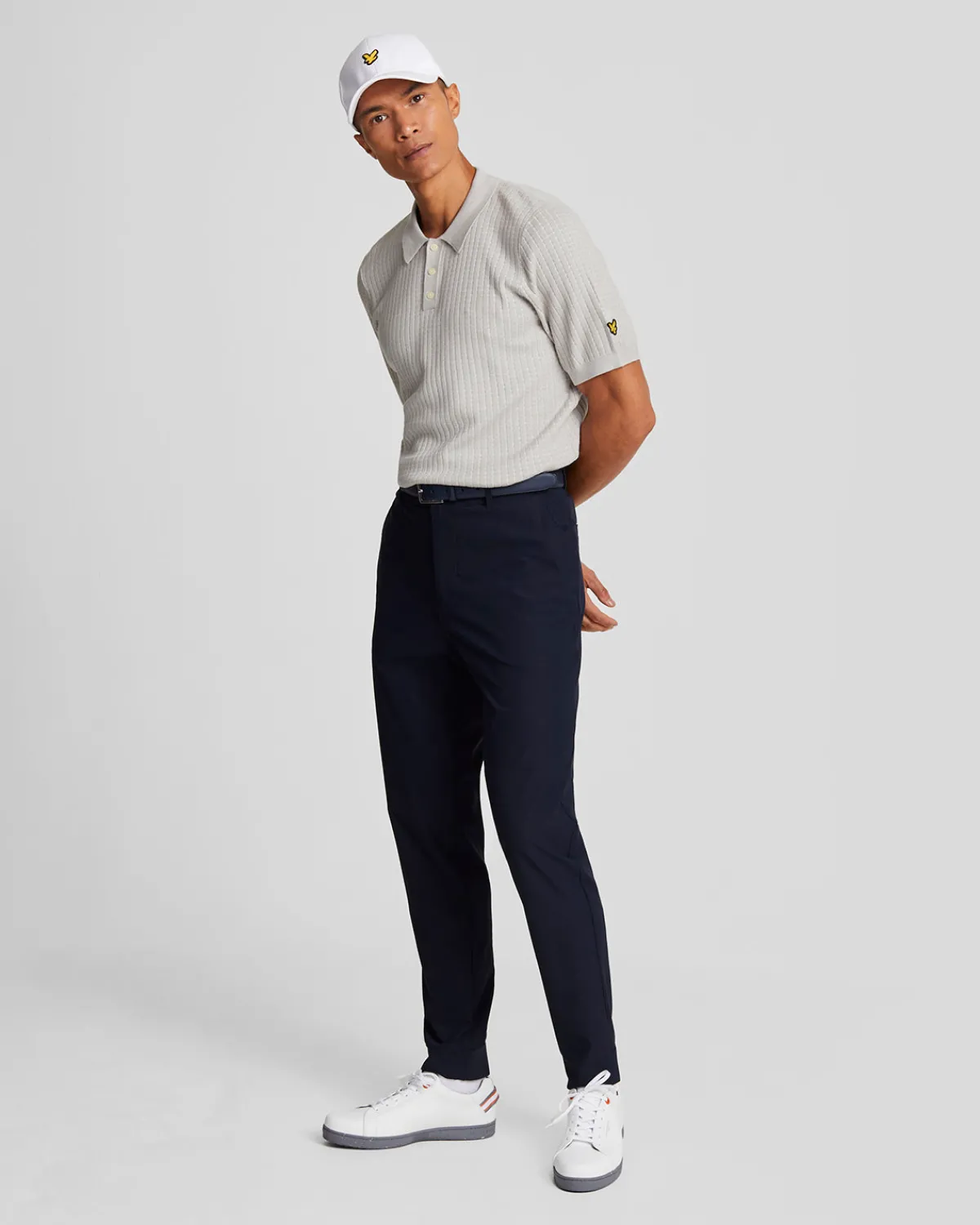 golf_gestricktes_gitter_poloshirt_1.webp Lyle & Scott Golf | Polohemden<Golf Gestricktes Gitter Poloshirt Pebble
