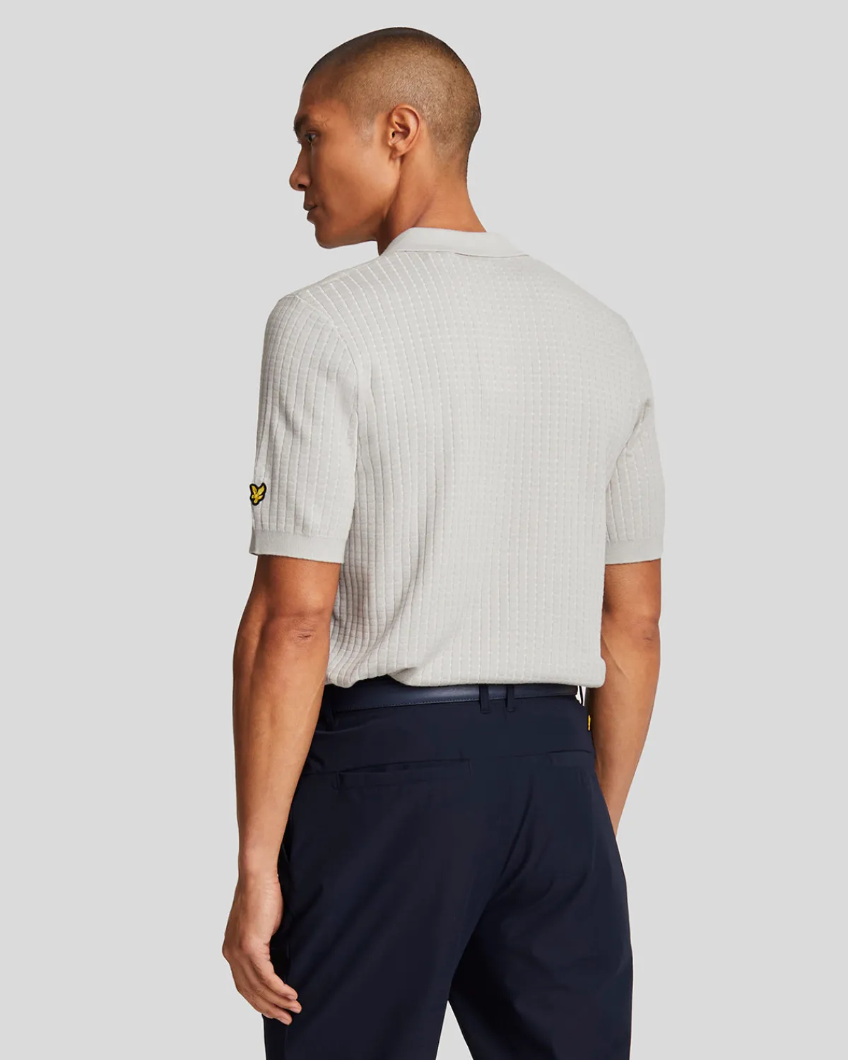 golf_gestricktes_gitter_poloshirt_2.webp Lyle & Scott Golf | Polohemden<Golf Gestricktes Gitter Poloshirt Pebble