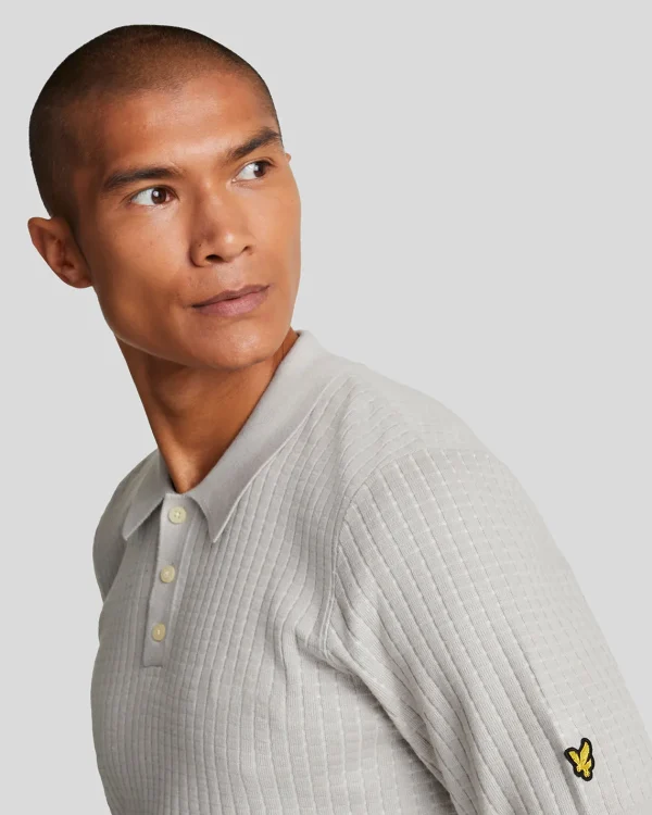 Lyle & Scott Golf | Polohemden<Golf Gestricktes Gitter Poloshirt Pebble