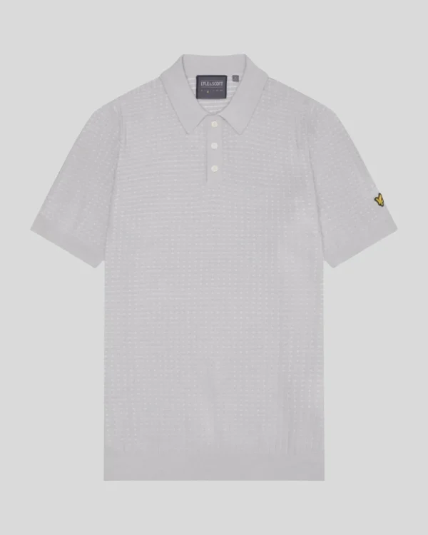Lyle & Scott Golf | Polohemden<Golf Gestricktes Gitter Poloshirt Pebble