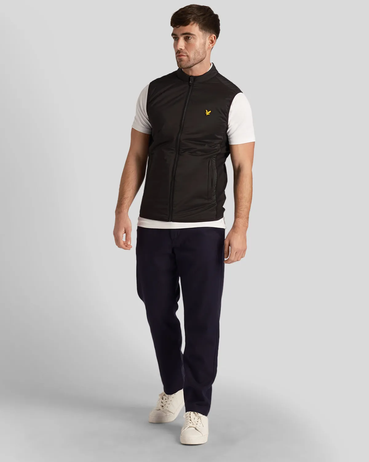 golf_gilet_1.webp Lyle & Scott Golf | Mäntel & Jacken<Golf Gilet Pechschwarz