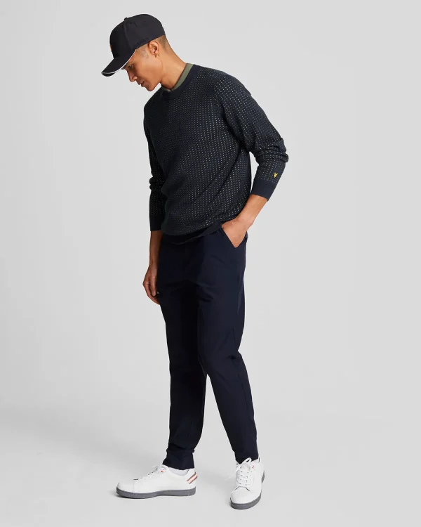 Lyle & Scott Golf | Pullover & Strickwaren<Golf Grid Rundhalsausschnitt Pullover DarkNavy