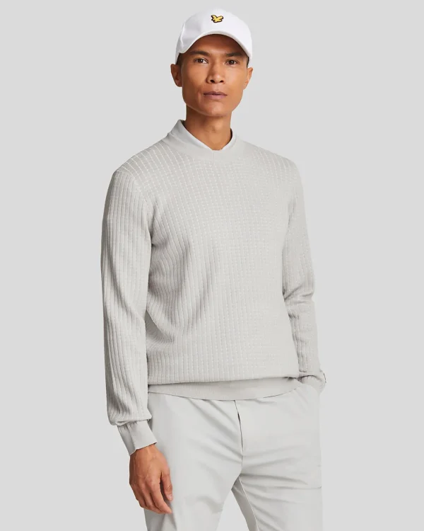 Lyle & Scott Golf<Golf Grid Rundhalsausschnitt Pullover Pebble