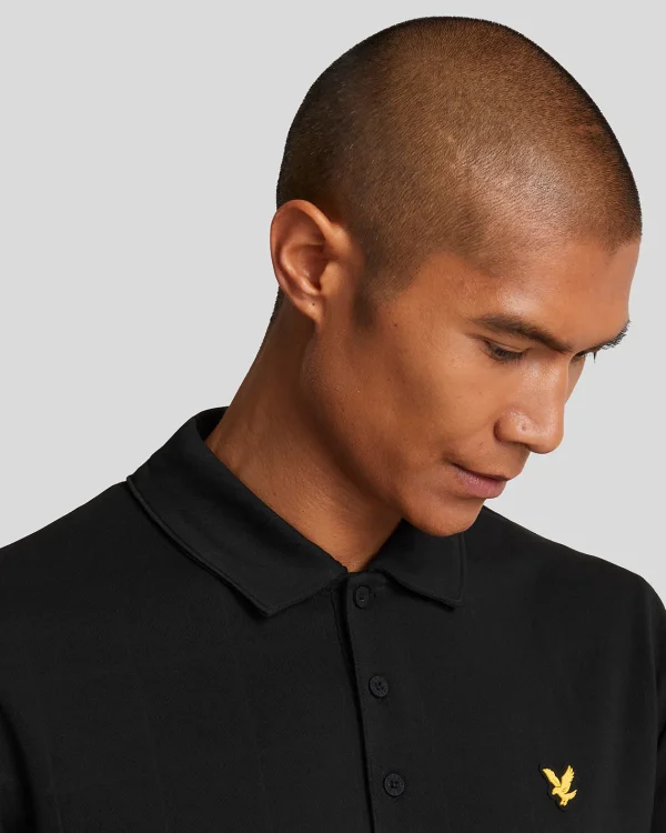 Lyle & Scott Golf | Polohemden<Golf Grid Technisches Poloshirt JetBlack
