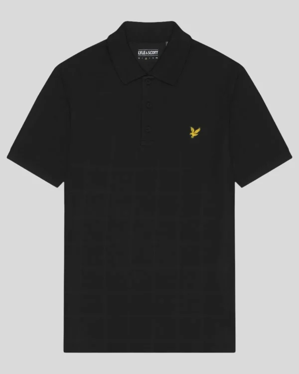 Lyle & Scott Golf | Polohemden<Golf Grid Technisches Poloshirt JetBlack