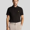 Lyle & Scott Golf | Polohemden<Golf Kragen Logo Technisches Poloshirt Pechschwarz