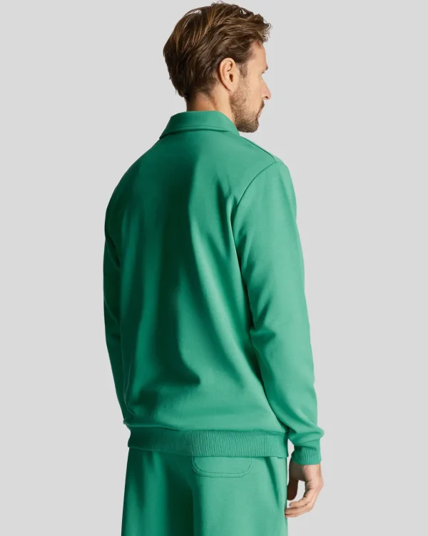 Lyle & Scott Golf | Sweatshirts<Golf LS Logo 1/4 Zip Sweatshirt FairwayGreen