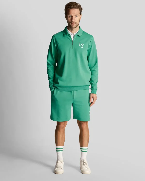 Lyle & Scott Golf | Kurze Hosen<Golf LS Logo Sweat Shorts FairwayGreen